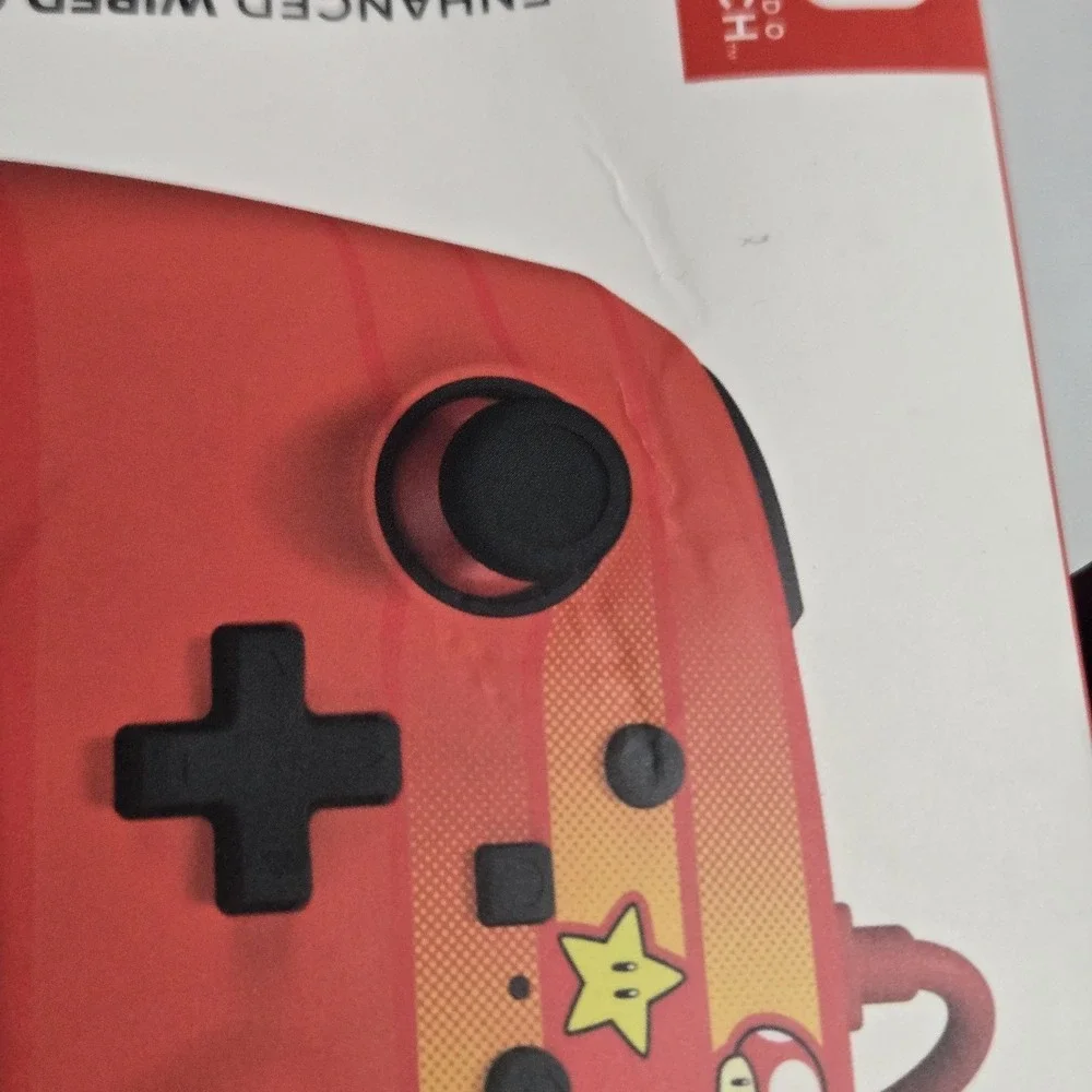 New‎ Nintendo Switch Super Mario Speedster PowerA Enhanced Wired Controller Red